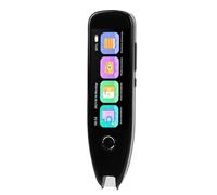 Fockety Stylo Traducteur, Stylo Lecteur de Numérisation de Texte à Parole, Dispositif de Traduction Intelligent AI avec Dictionnaire intégré et écran de 3,5 Pouces pour Les Voyages d'études