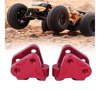 Fockety Support de Liaison D'amortisseur Inférieur Avant Arrière en Alliage D'aluminium pour Voiture RC SCX10-II, Installation Pratique, adapté pour Voiture RC SCX10 II 90047, 90046 (Rouge)