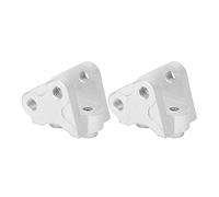 Fockety Support de Liaison D'amortisseur Inférieur Avant Arrière en Alliage D'aluminium pour Voiture RC SCX10-II, Installation Pratique, adapté pour Voiture RC SCX10 II 90047, 90046 (Silver)