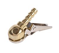 Fockety Support de Valve de Pneu Pneumatique, Pince Durable/Support de Pied à Bille, Gonfleur de Pneu Pneumatique, Outil D'installation de Jauge de Gonflage de, Connecteur Rapide Universel pour Les