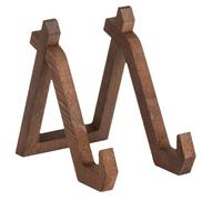 Fockety Support en Bois pour Assiettes - Chevalet Porte-assiette Polyvalent de 6 Pouces - Présentoir Décoratif pour Cuisine et Salon (Couleur vintage)