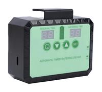 Fockety Système d'irrigation goutte à goutte, pompe à eau solaire, kit d'irrigation automatique avec minuterie, récupérateur d'eau de pluie et buse réglable, arrosage automatique (BLACK)