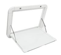 Fockety Tableau à la Suspension de la Mangeoire au Mur, Table Externe à Roulements LAtéraux 20kg, Table de Travail Pliance en Alliage d'Aluminium pour Le Bateau MPV RV Boat Outdoor, à la Maison