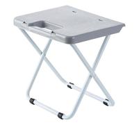 Fockety Tabouret de Camping Pliable et Portable avec Pied en Fer renforcé et Surface Lisse, idéal pour Le Camping, la randonnée, Les Voyages, Les piqueniques, la pêche, Les Road Trips, (Grey)