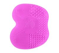 Fockety Tapis de Nettoyage pour Pinceaux de Maquillage, Tampon à Récurer en Silicone Durable pour les Voyages à la Maison, 3 Pièces pour Nettoyant Cosmétique, Matériau