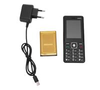 Fockety Téléphone Portable débloqué A316 Pro 4G, écran 2,4 Pouces, Double SIM, Fonction SOS, Radio FM, avec Batterie 5800 MAh, Charge de Type C, pour Personnes âgées, Voyage, Travail, (Prise UE)