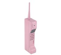 Fockety Téléphone rétro, Ornement de Simulation de Briques Anciennes, modèle Vintage Portable pour Maison, scène, fête et décoration (Rose)