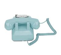 Fockety Téléphone Rotatif Rétro, Téléphone Rotatif Classique de Style Ancien avec Sonnerie MÉCANIQUE ET Haut-Parleur, Rétro à Cadran Filaire pour la Décoration Interieure