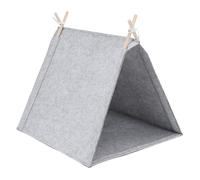 Fockety Tente Tipi pour Animaux de Compagnie, Lit de Tipi pour Chien Lavable et Respirant, Tente Portable Amovible pour Animaux de Compagnie, Tipi fermé pour Chien et Chat, Toutes