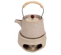 Fockety Théière avec Réchaud, Set avec Brûleur à Alcool, 1 Pièce, pour Service de thé