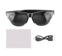 Fockety Traduction AI Lunes Intelligentes pour Hommes Femmes, Lunettes Bluetooth avec Enceintes et Assistants Vocaux Soutient 144 Langues, des Lunettes de Traducteur pour Les Voyages,