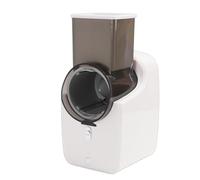 Fockety Trancheuse à Légumes électrique, Râpe à Fromage Rechargeable Automatique en Acier Inoxydable, Broyeur de Fromage avec Différentes Lames pour Fromage, Fruits, Salade