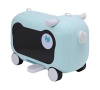 Fockety Valise à roulettes pour Enfants et Tout-Petits, Bagage à Main d'une capacité de 55,12 LB avec 4 Roues Pivotantes et Pédale Pliable, Valise pour Scooter Aérien pour Voyager (Lac Bleu)