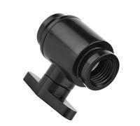 Fockety Vanne à Billes D'eau Black-Black de Haute qualité avec Poignée pour le Système de Refroidissement de L'eau Ordinateur Soupape de Balle Lisse pour un Contrôle de Débit Sûr dans L'utilisation