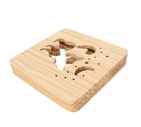 Fockety Veilleuse en Bois, Lampe de Sculpture en Bois en Forme de Chat Mignon 3d, Alimentation Usb Lumière Douce Forme Crése Led Veilleuse, Lampe de Décoration de Chambre et de Bureau