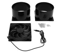 Fockety Ventilateur D'échappement Solaire, Ventilateur de Ventilation à énergie Solaire pour Circulation D'air avec une Structure de Bride Unique, pour le Garage de Poulet en Serre