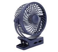 Fockety Ventilateur portable à pince, ventilateur de table à 3 vitesses avec rotation à 360°, ventilateurs personnel silencieux rechargeable par USB avec pince solide pour le bureau