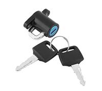 Fockety Verrou de Casque Universel, Crochet de Suspension de Haute qualité pour Moto, Pratique, 2 Clés Incluses, Alliage D'aluminium Noir 1,65" X 1,34"