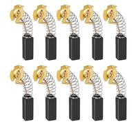 FOCMKEAS Lot de 10 balais de charbon de rechange pour moteur électrique, 20 mm x 7 mm x 6 mm, pour meuleuses d'angle, perceuses, scies à onglets, moteurs électriques, brosses de rechange