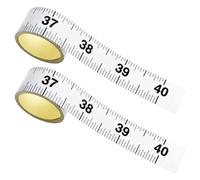 FOCMKEAS Lot de 2 rubans à mesurer, 101,6 cm, double gauche-droite | Règle Autocollant Autocollant Mesure Poisson Imperméable pour Établi Scie de Table Travail du Bois Bricolage