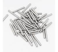 FOCMKEAS Lot de 50 chevilles métalliques de 4 mm de diamètre x 16 mm de longueur en acier inoxydable 304 pour étagère