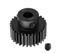 FOCMKEAS Moteur à pignon M1 29T trou d'arbre de 5 mm, engrenages de pas en acier au carbone trempé 1045, pièce de mise à niveau RC pour moteur à brosse sans balais de voiture d'escalade 1/10