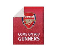 FOCO Arsenal FC EPL Slogan Sherpa Plush Couverture