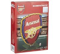 FOCO Arsenal FC Logo 3D Brxlz Kit de Construction Rouge, Bleu, Or