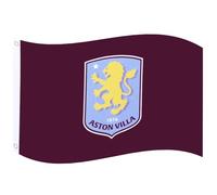 Aston Villa Football Club Drapeau officiel avec blason de base Bordeaux 1,5 x 0,9 m