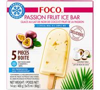FOCO Bâtonnet de glace au fruit de la passion 5 x 80 g
