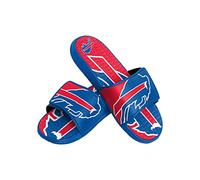 FOCO Buffalo Bills NFL Colorblock Big Logo Gel Slide Blue Red Badelatschen Hausschuhe