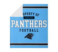 FOCO Carolina Panthers NFL Team Propriété de couverture polaire Sherpa