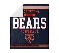 FOCO Chicago Bears Couverture Polaire Sherpa 60 x 70