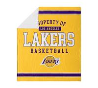 FOCO Couverture Polaire Sherpa Los Angeles Lakers NBA - 152,4 x 177,8 cm