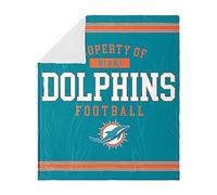FOCO Couverture Polaire Sherpa Miami Dolphins - 152,4 x 178,8 cm