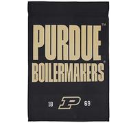 FOCO Drapeau de Jardin NCAA Purdue Boilermakers Unisexe Double Face avec Logo de l'équipe établie - 45,7 x 30,5 cm - Taille Unique