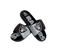 FOCO FFSSNFCBBLGGEL NFL Oakland Raiders Sandales de sport en gel pour homme avec grand logo coloré, XL (13-14)