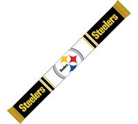 FOCO Forever Collectibles Pittsburgh Steelers Forever Collectibles Bar Scarf Colour Rush Black/White - One-Size