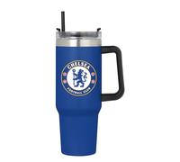 FOCO Gobelet de voyage bleu sous licence officielle Chelsea FC Football 1,1 l