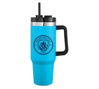 FOCO Gobelet de voyage bleu sous licence officielle Manchester City FC Football 1,1 l