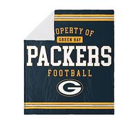 FOCO Green Bay Packers Couverture Polaire Sherpa 60 x 70 cm