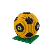 FOCO Jeu de construction de football 3D en briques BRXLZ, motif Wolverhampton Wanderers FC, produit sous licence officielle