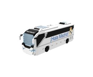 FOCO Jouet de construction de football Real Madrid CF BRXLZ Bus de l’équipe sous licence officielle