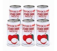 FOCO Jus de litchi - 350 ml (Lot de 6)