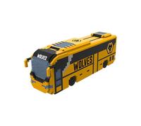 FOCO Licence officielle Wolverhampton Wanderers FC BRXLZ 3D Bricks - Jouet de construction de bus de football