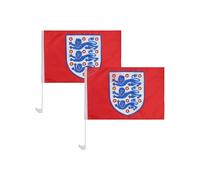 FOCO Lot de 2 drapeaux de voiture sous licence officielle England Three Lions