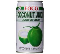 FOCO Lot de 24 jus de noix de coco avec pulpe 30 ml