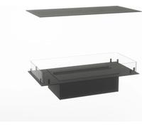 Foco Myst Free 1200 Foyer électrique - Noir, 120 cm x 40 cm - Optimyst Cassette 1000, capacité 2 litres, télécommande - sans chaleur