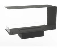 Foco Myst Three 1000 Cheminée - Noir, 100x50x40 cm - Chauffage élégant sans chaleur, économie d'énergie, capacité de 2 litres, jusqu'à 10 heures de combustion - Optimyst Cassette 500 Brûleur
