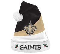 FOCO New Orleans Saints NFL 2021 Colorblock Santa Hat - One-Size